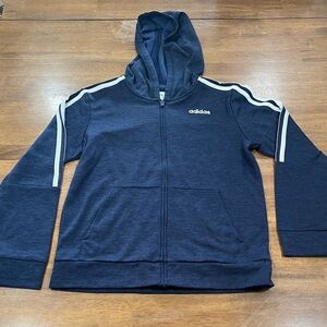 Adidas Boys Athletic Zip-up Sweatshirt